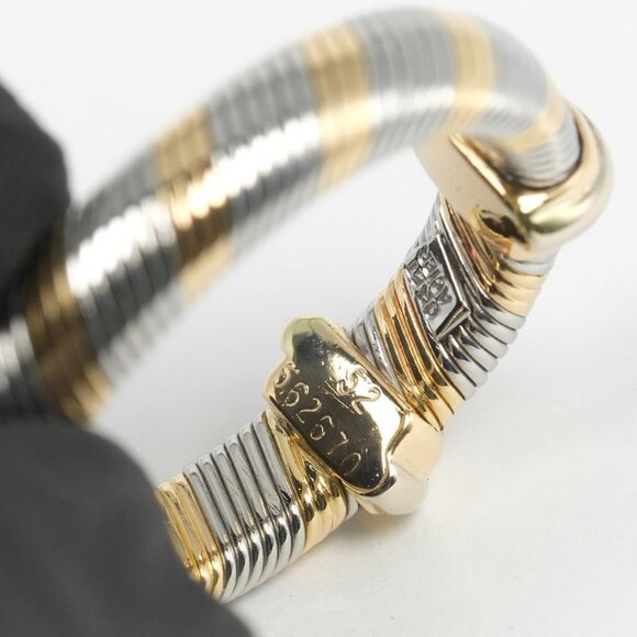 Cartier All Air Ciel Vintage 18K Yellow Gold Stainless Steel No 11.5 - Picture 4 of 10